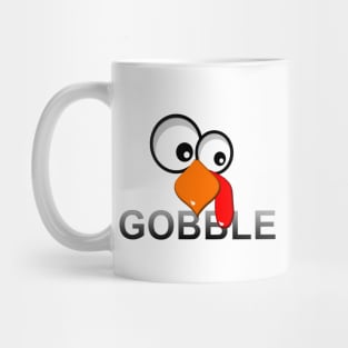 Big-Eyed Turkey Face Gobble Mug